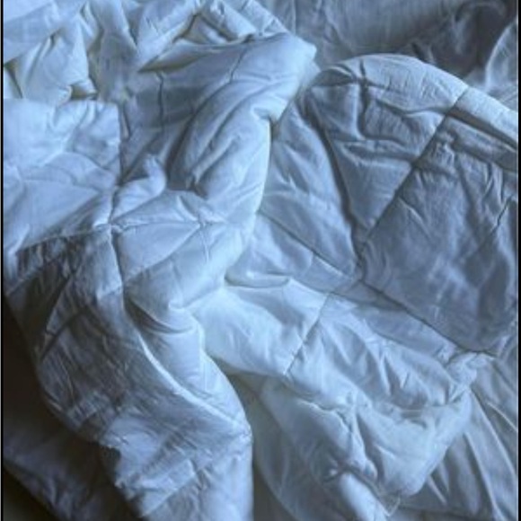 Full/Queen Heavyweight Linen Blend Duvet Cover & Sham Set White - Picture 3 of 10